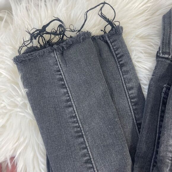 Madewell 9" Mid Rise Skinny Jeans Washed Black Sz 28 - Picture 4 of 11